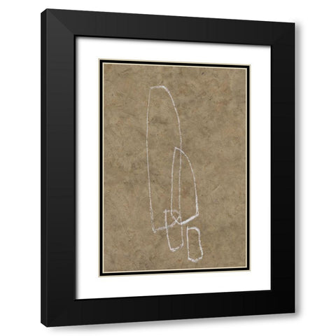 The Runes III Black Modern Wood Framed Art Print with Double Matting by Goldberger, Jennifer