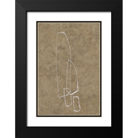 The Runes III Black Modern Wood Framed Art Print with Double Matting by Goldberger, Jennifer