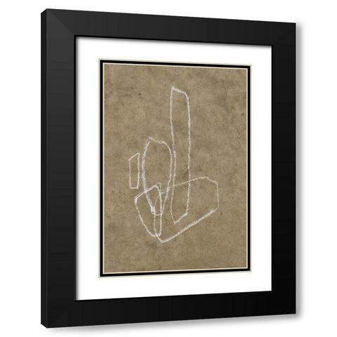 The Runes IV Black Modern Wood Framed Art Print with Double Matting by Goldberger, Jennifer