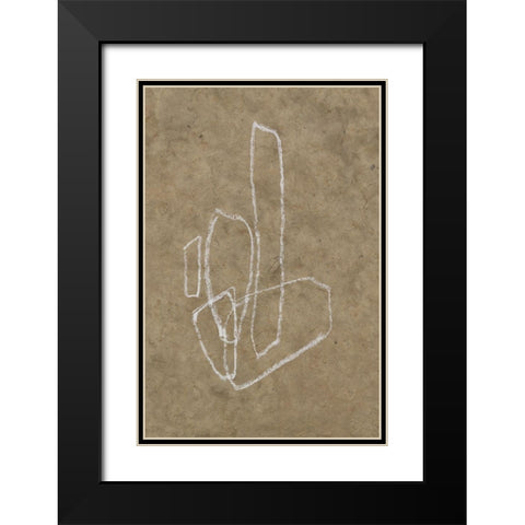 The Runes IV Black Modern Wood Framed Art Print with Double Matting by Goldberger, Jennifer