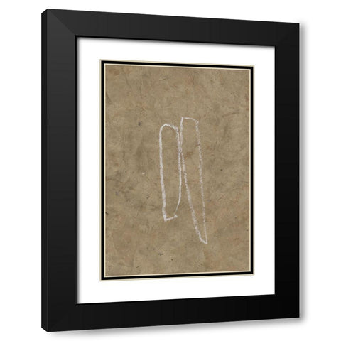 The Runes V Black Modern Wood Framed Art Print with Double Matting by Goldberger, Jennifer