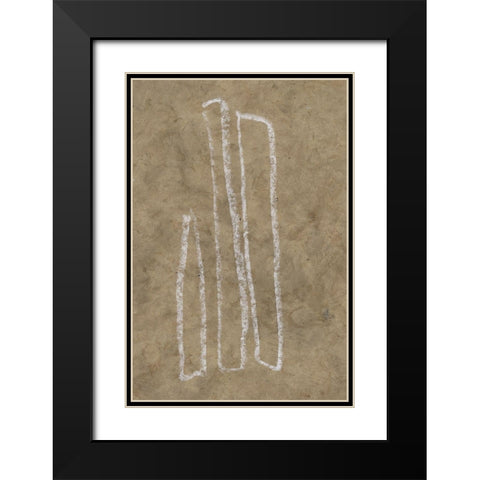 The Runes VI Black Modern Wood Framed Art Print with Double Matting by Goldberger, Jennifer