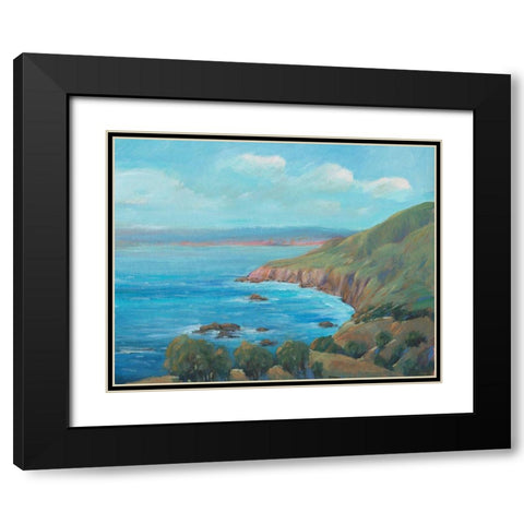 Rocky Coastline I Black Modern Wood Framed Art Print with Double Matting by OToole, Tim