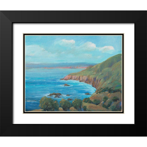 Rocky Coastline I Black Modern Wood Framed Art Print with Double Matting by OToole, Tim