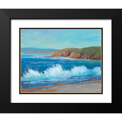 Rocky Coastline II Black Modern Wood Framed Art Print with Double Matting by OToole, Tim