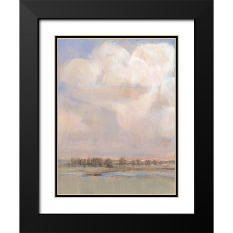 Billowing Clouds II Black Modern Wood Framed Art Print with Double Matting by OToole, Tim