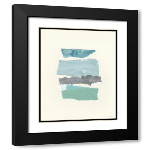 Seaside Color Study II Black Modern Wood Framed Art Print with Double Matting by Caroline, Emma