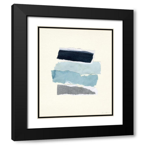 Seaside Color Study III Black Modern Wood Framed Art Print with Double Matting by Caroline, Emma