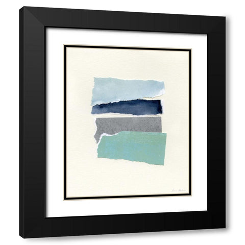 Seaside Color Study IV Black Modern Wood Framed Art Print with Double Matting by Caroline, Emma