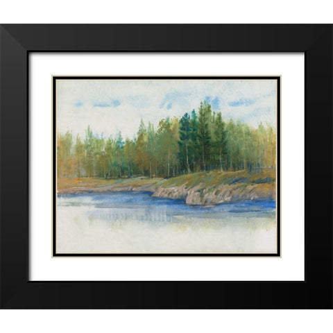 From the Banks II Black Modern Wood Framed Art Print with Double Matting by OToole, Tim