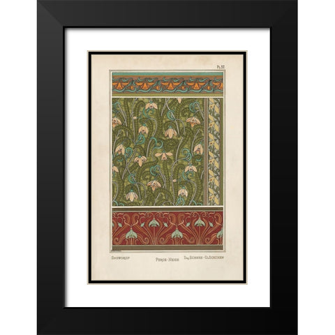 Nouveau Decorative VI Black Modern Wood Framed Art Print with Double Matting by Vision Studio