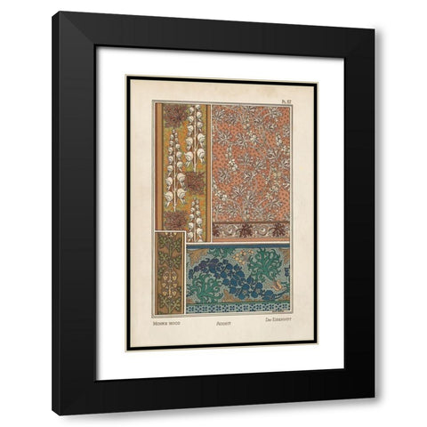 Nouveau Decorative X Black Modern Wood Framed Art Print with Double Matting by Vision Studio