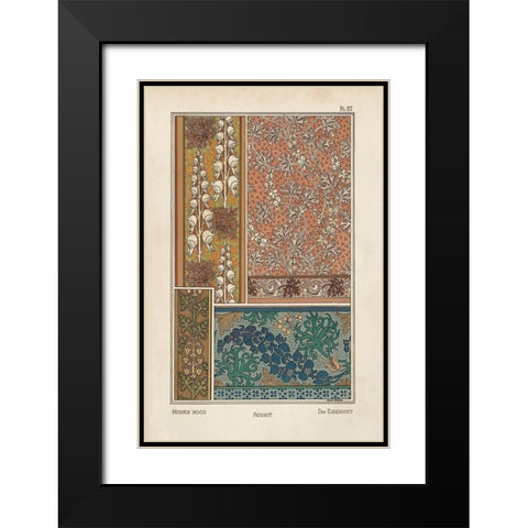 Nouveau Decorative X Black Modern Wood Framed Art Print with Double Matting by Vision Studio