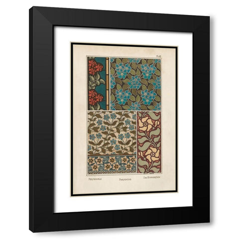 Nouveau Decorative XI Black Modern Wood Framed Art Print with Double Matting by Vision Studio