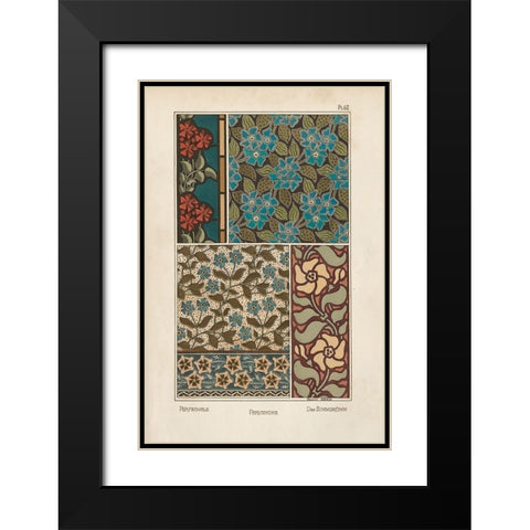 Nouveau Decorative XI Black Modern Wood Framed Art Print with Double Matting by Vision Studio