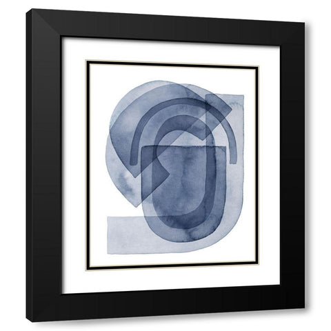 Cool Gears II Black Modern Wood Framed Art Print with Double Matting by Popp, Grace