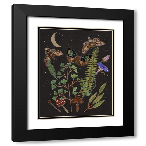 Dark Forest I Black Modern Wood Framed Art Print with Double Matting by Wang, Melissa