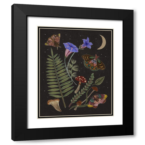 Dark Forest II Black Modern Wood Framed Art Print with Double Matting by Wang, Melissa