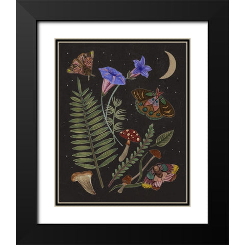 Dark Forest II Black Modern Wood Framed Art Print with Double Matting by Wang, Melissa