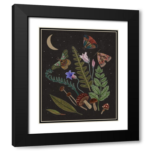 Dark Forest III Black Modern Wood Framed Art Print with Double Matting by Wang, Melissa