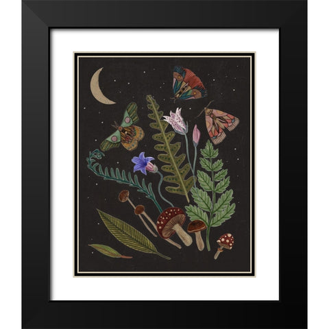 Dark Forest III Black Modern Wood Framed Art Print with Double Matting by Wang, Melissa