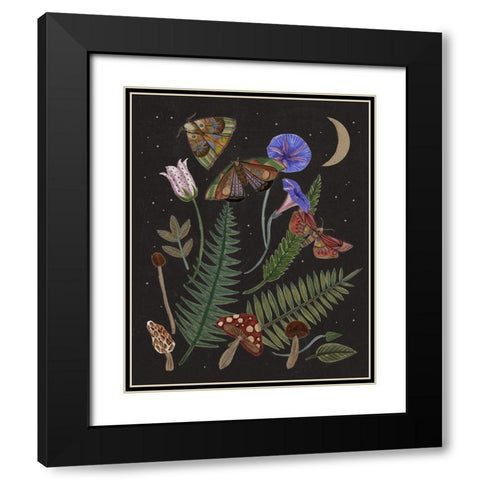 Dark Forest IV Black Modern Wood Framed Art Print with Double Matting by Wang, Melissa