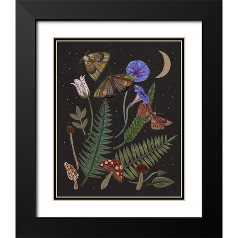 Dark Forest IV Black Modern Wood Framed Art Print with Double Matting by Wang, Melissa