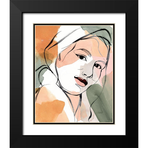 Earthly Angels I Black Modern Wood Framed Art Print with Double Matting by Warren, Annie