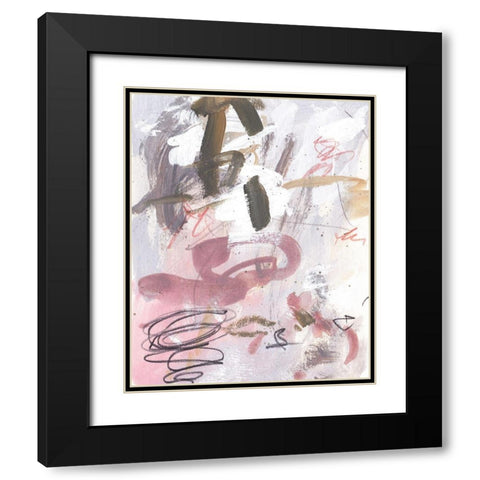 Whispering Dawn III Black Modern Wood Framed Art Print with Double Matting by Wang, Melissa