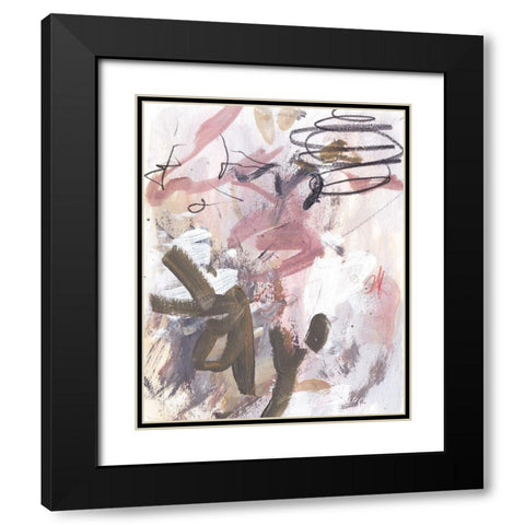 Whispering Dawn IV Black Modern Wood Framed Art Print with Double Matting by Wang, Melissa