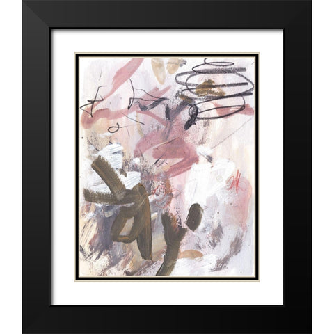Whispering Dawn IV Black Modern Wood Framed Art Print with Double Matting by Wang, Melissa