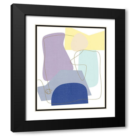 Luminous Bay II Black Modern Wood Framed Art Print with Double Matting by Wang, Melissa