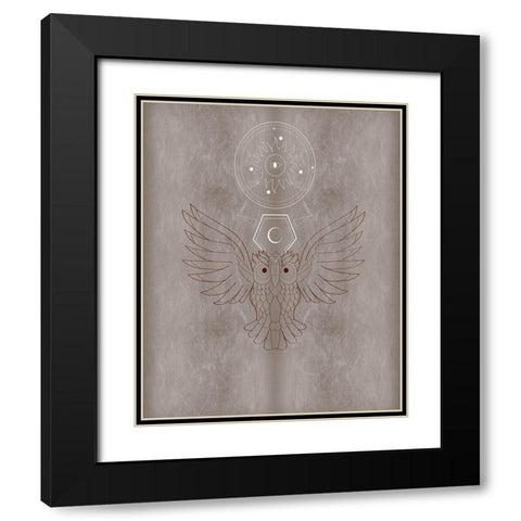 The Mystics V Black Modern Wood Framed Art Print with Double Matting by Balbuena, Sabrina
