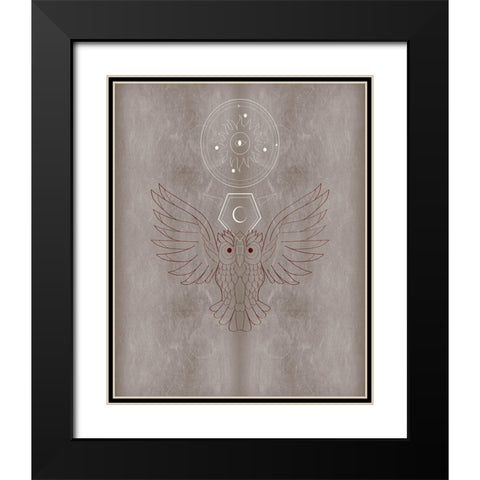 The Mystics V Black Modern Wood Framed Art Print with Double Matting by Balbuena, Sabrina