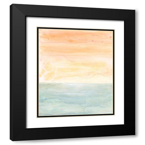 Sunny Horizon I Black Modern Wood Framed Art Print with Double Matting by Stramel, Renee W.