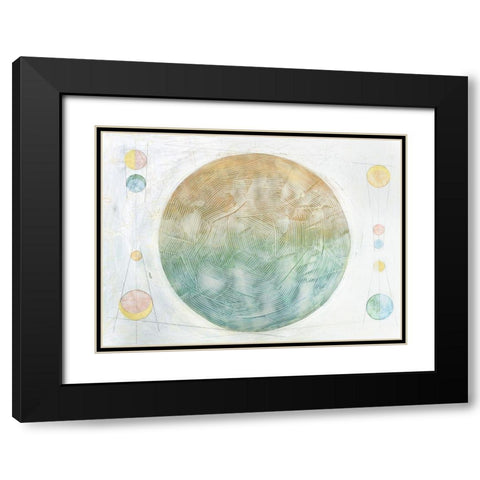 Celestial Skies II Black Modern Wood Framed Art Print with Double Matting by Stramel, Renee W.