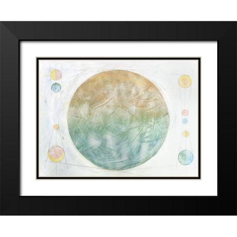 Celestial Skies II Black Modern Wood Framed Art Print with Double Matting by Stramel, Renee W.