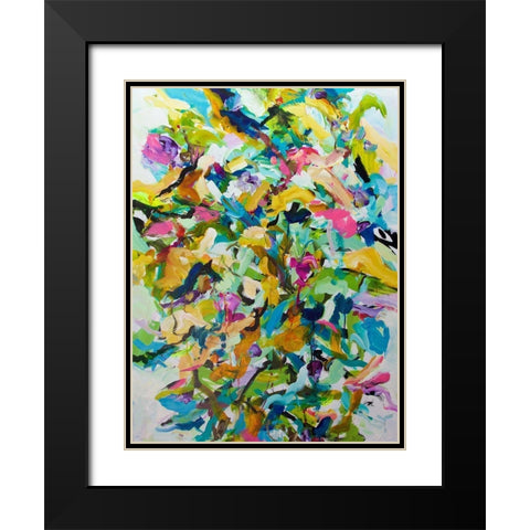 Morning Glory Black Modern Wood Framed Art Print with Double Matting by Friedlander, Allan