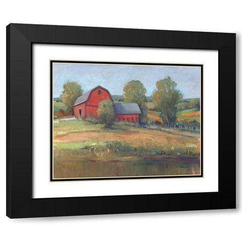 Country Barn I Black Modern Wood Framed Art Print with Double Matting by OToole, Tim