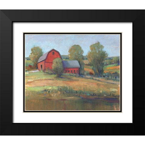 Country Barn I Black Modern Wood Framed Art Print with Double Matting by OToole, Tim