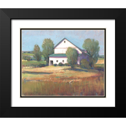 Country Barn II Black Modern Wood Framed Art Print with Double Matting by OToole, Tim