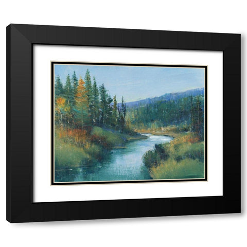 Trout Stream I Black Modern Wood Framed Art Print with Double Matting by OToole, Tim