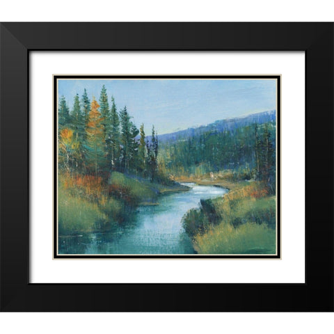 Trout Stream I Black Modern Wood Framed Art Print with Double Matting by OToole, Tim