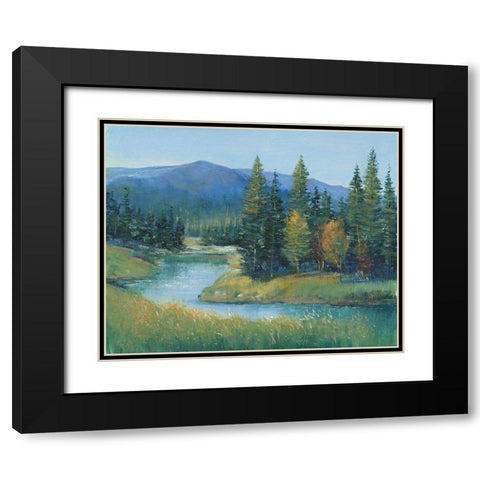 Trout Stream II Black Modern Wood Framed Art Print with Double Matting by OToole, Tim