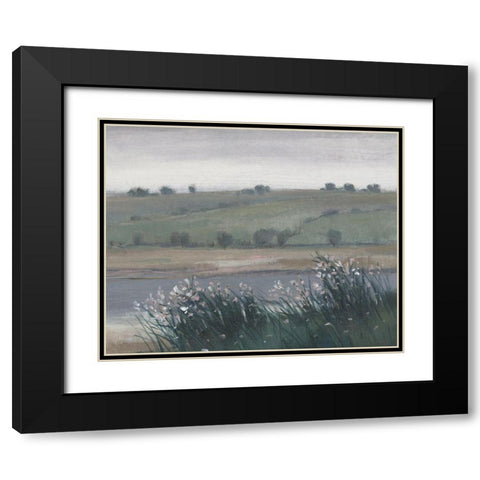 Hazy Morning II Black Modern Wood Framed Art Print with Double Matting by OToole, Tim