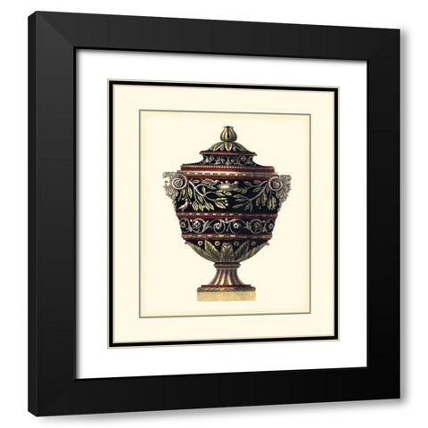 Antonini Clementino Urn I Black Modern Wood Framed Art Print with Double Matting by Antonini, Da Carlo