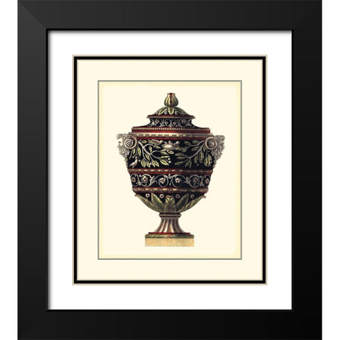 Antonini Clementino Urn I Black Modern Wood Framed Art Print with Double Matting by Antonini, Da Carlo