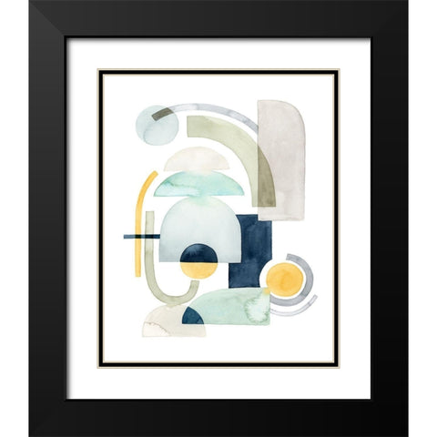 Planetary Shift I Black Modern Wood Framed Art Print with Double Matting by Popp, Grace