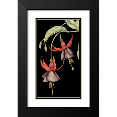 Graphic Fuchsia V Black Modern Wood Framed Art Print with Double Matting by Goldberger, Jennifer