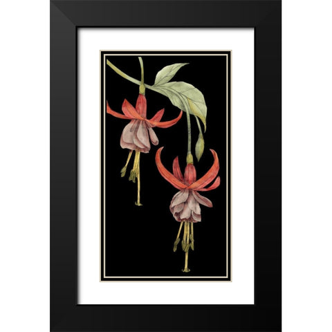 Graphic Fuchsia VI Black Modern Wood Framed Art Print with Double Matting by Goldberger, Jennifer